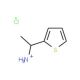 1-Thiophen-2-yl-ethyl-ammonium chloride - chemical structure image