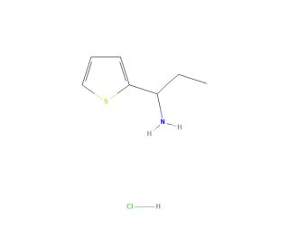 1-(thiophen-2-yl)propan-1-amine hydrochloride - chemical structure image