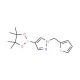 1-(Thiophen-2-ylmethyl)-1H-pyrazole-4-boronic acid pinacol ester 的分子结构, CAS编号: 864754-19-8 1-(Thiophen-2-ylmethyl)-1H-pyrazole-4-boronic acid pinacol ester (CAS 864754-19-8) - chemical structure image