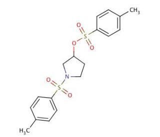 1-Tosyl-3-pyrrolidinol Tosylate (CAS 131912-34-0) - chemical structure image