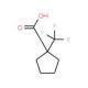 1-(Trifluoromethyl)cyclopentane-1-carboxylic acid (CAS 277756-44-2) - chemical structure image