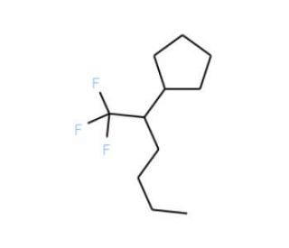 (1-Trifluoromethyl-pentyl)cyclopentane - chemical structure image