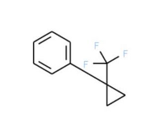1-(Trifluoromethylcyclopropyl)benzene (CAS 883547-73-7) - chemical structure image