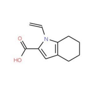 1-Vinyl-4,5,6,7-tetrahydro-1H-indole-2-carboxylic acid - chemical structure image
