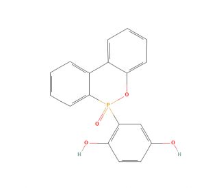 10-(2,5-Dihydroxyphenyl)-10H-9-oxa-10-phospha-phenantbrene-10-oxide (CAS 99208-50-1) - chemical structure image