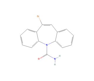 10-Bromo-5H-dibenzo[b,f]azepine-5-carboxamide (CAS 59690-97-0) - chemical structure image