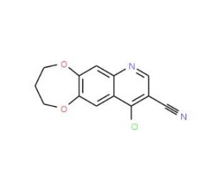 10-chloro-2H,3H,4H-[1,4]dioxepino[2,3-g]quinoline-9-carbonitrile - chemical structure image
