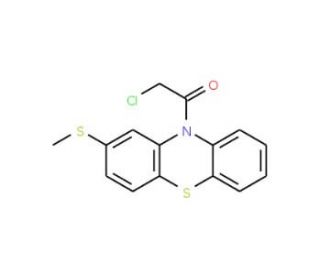 10-(chloroacetyl)-2-(methylthio)-10H-phenothiazine (CAS 65010-93-7) - chemical structure image