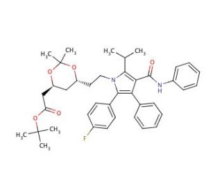 10-trans-Atorvastatin Acetonide tert-Butyl Ester - chemical structure image