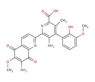 10&prime;-Desmethoxystreptonigrin (CAS 136803-89-9) - chemical structure image