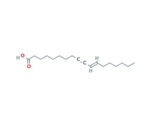 11(E)-Octadecen-9-ynoic acid (CAS 557-58-4) - chemical structure image