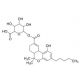 (+)-11-Nor-Δ9-THC-9-carboxylic acid glucuronide (CAS 1362113-32-3) - chemical structure image