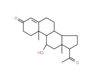 11α-Hydroxyprogesterone (CAS 80-75-1) - chemical structure image