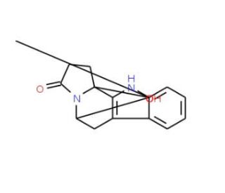 11b-Methyl-3-oxo-2,3,5,6,11,11b-hexahydro-1H-indolizino[8,7-b]indole-5-carboxylic acid - chemical structure image