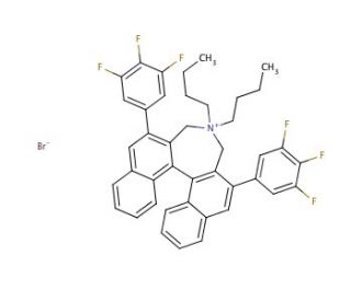 (11bS)-(&plus;)-4,4-Dibutyl-4,5-dihydro-2,6-bis(3,4,5-trifluorophenyl)-3H-dinaphth[2,1-c:1&prime;,2&prime;-e]azepinium bromide (CAS 851942-89-