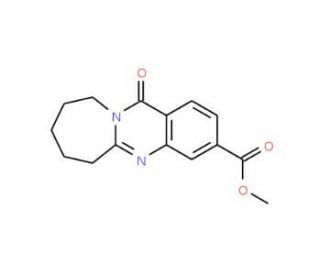 12-Oxo-6,7,8,9,10,12-hexahydro-azepino[2,1-b]quinazoline-3-carboxylic acid methyl ester - chemical structure image