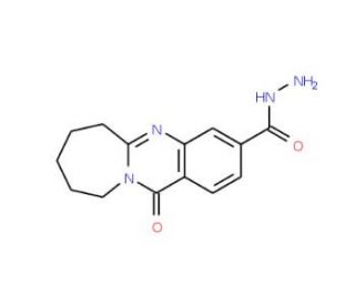 12-oxo-6,7,8,9,10,12-hexahydroazepino[2,1-b]quinazoline-3-carbohydrazide - chemical structure image