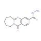 12-oxo-6,7,8,9,10,12-hexahydroazepino[2,1-b]quinazoline-3-carbohydrazide - chemical structure image