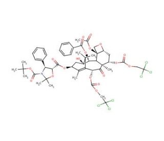 13-{[(3-N-Boc)-2,2-dimethyl-4S-phenyl-1,3-oxazolidin-5R-yl]formyl}-10-deacetyl-7,10-bis{[(2,2,2-trichloroethyl)oxy]carbonyl}