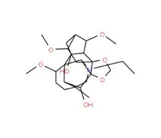 14-Acetylvirescenine from Delphinium sp. (CAS 71609-79-5) - chemical structure image