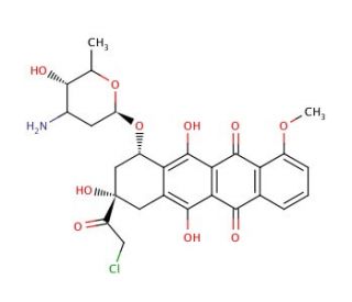 14-Chloro Daunorubicin (CAS 121250-06-4) - chemical structure image