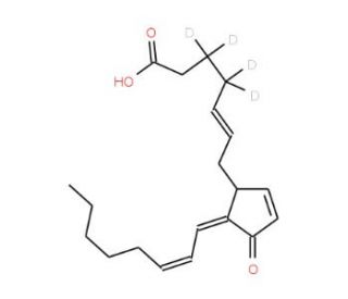 15-deoxy-&Delta;12,14-Prostaglandin J2-d4 (CAS 1542166-82-4) - chemical structure image