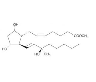 15(R)-15-methyl Prostaglandin F2&alpha; methyl ester (CAS 35700-22-2) - chemical structure image