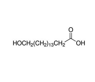 16-Hydroxyhexadecanoic acid (CAS 506-13-8) - chemical structure image