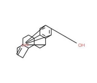 16-Keto-17&beta;-estradiol-d5 (CAS 566-75-6 (unlabeled)) - chemical structure image