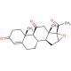 16a,17a-epoxy-4-pregnen-3,11,20-trione (CAS 3684-84-2) - chemical structure image