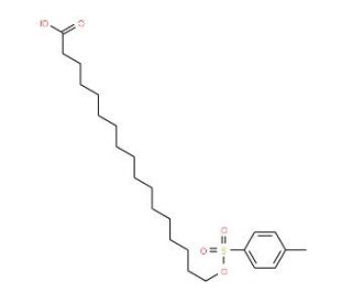 17-(4-Toluenesulphonyloxy)heptadecanoic acid (CAS 76298-42-5) - chemical structure image