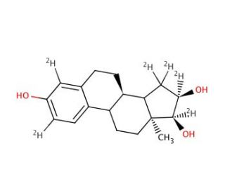 17-Epiestriol-d5 (CAS 1228-72-4 (unlabeled)) - chemical structure image
