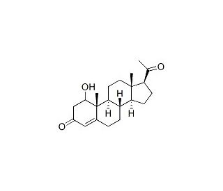 17a-Hydroxyprogesterone (CAS 68-96-2) - chemical structure image