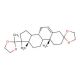 17α-Hydroxypregn-5-ene-3,20-dione-3,20-bis(ethyleneketal) (CAS 3386-00-3) - chemical structure image