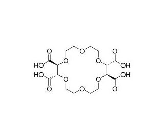 (−)-(18-Crown-6)-2,3,11,12-tetracarboxylic acid (CAS 73891-15-3) - chemical structure image