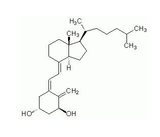 1&alpha;-Hydroxyvitamin D3 (CAS 41294-56-8) - chemical structure image