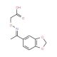 ({[(1E)-1-(1,3-benzodioxol-5-yl)ethylidene]amino}oxy)acetic acid - chemical structure image