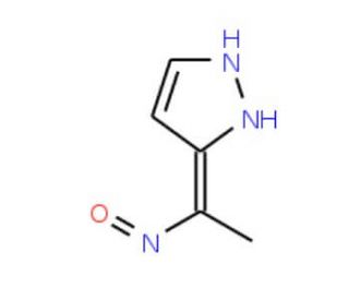 (1E)-1-(1H-pyrazol-5-yl)ethanone oxime - chemical structure image