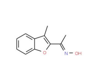 (1E)-1-(3-methyl-1-benzofuran-2-yl)ethanone oxime - chemical structure image