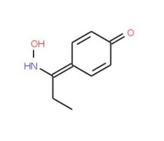 (1E)-1-(4-hydroxyphenyl)propan-1-one oxime - chemical structure image
