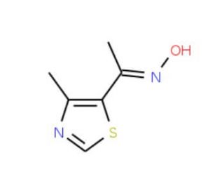 (1E)-1-(4-methyl-1,3-thiazol-5-yl)ethanone oxime - chemical structure image