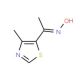 (1E)-1-(4-methyl-1,3-thiazol-5-yl)ethanone oxime - chemical structure image