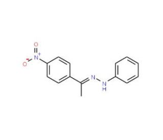 (1E)-1-(4-nitrophenyl)ethanone phenylhydrazone - chemical structure image