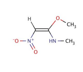 [(1E)-1-Methoxy-2-nitrovinyl]methylamine (CAS 352530-52-0) - chemical structure image