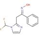 (1E)-2-[1-(difluoromethyl)-1H-imidazol-2-yl]-1-phenylethanone oxime - chemical structure image