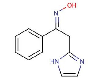 (1E)-2-(1H-imidazol-2-yl)-1-phenylethanone oxime - chemical structure image
