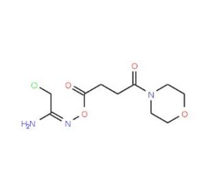 (1E)-2-Chloro-N&prime;-[(4-morpholin-4-yl-4-oxobutanoyl)oxy]ethanimidamide - chemical structure image