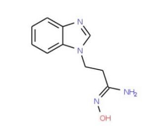 (1E)-3-(1H-benzimidazol-1-yl)-N&prime;-hydroxypropanimidamide - chemical structure image