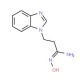 (1E)-3-(1H-benzimidazol-1-yl)-N′-hydroxypropanimidamide - chemical structure image