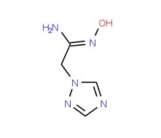 (1E)-N&prime;-Hydroxy-2-(1H-1,2,4-triazol-1-yl)-ethanimidamide (CAS 317821-66-2) - chemical structure image